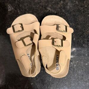 Old Navy Kids Beige Buckle Sandals